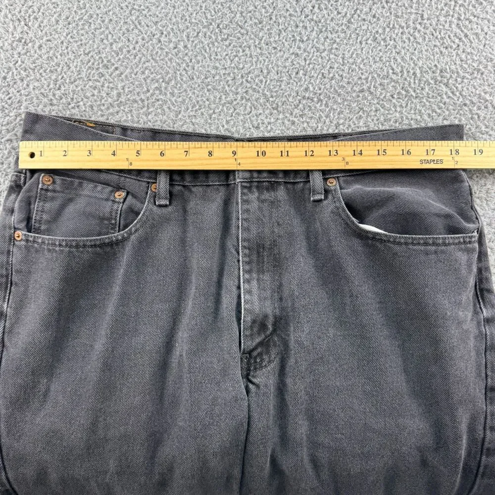 Levi's 560 Relaxed Fit Straight Jeans Mens 36x31 (Tag 38x32) Black 100% Cotton